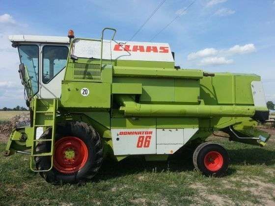 Używany Kombajn zbożowy Claas Dominator 86 zdjęcie lewej strony maszyny