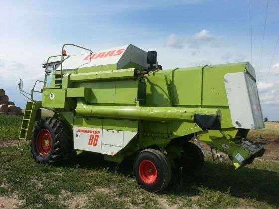 Kombajn używany zbożowy Claas Dominator 86 widok lewego boku