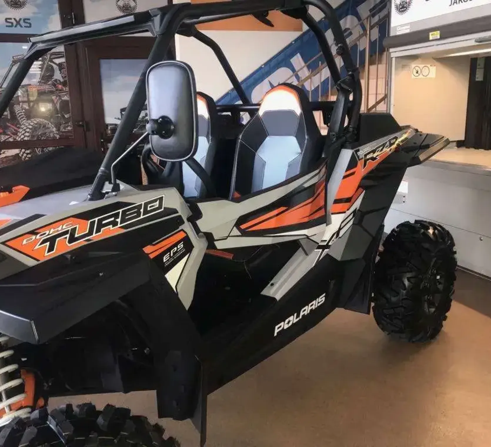 lewy bok Polaris RZR XP Turbo EPS dwuodobowy rama ochronna