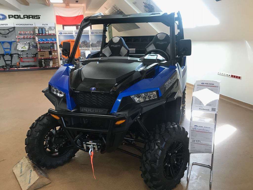 Niebieski Quad Polaris seria  General 1000 XP Premium EPS z salonu quadów Polaris spółki Korbanek 