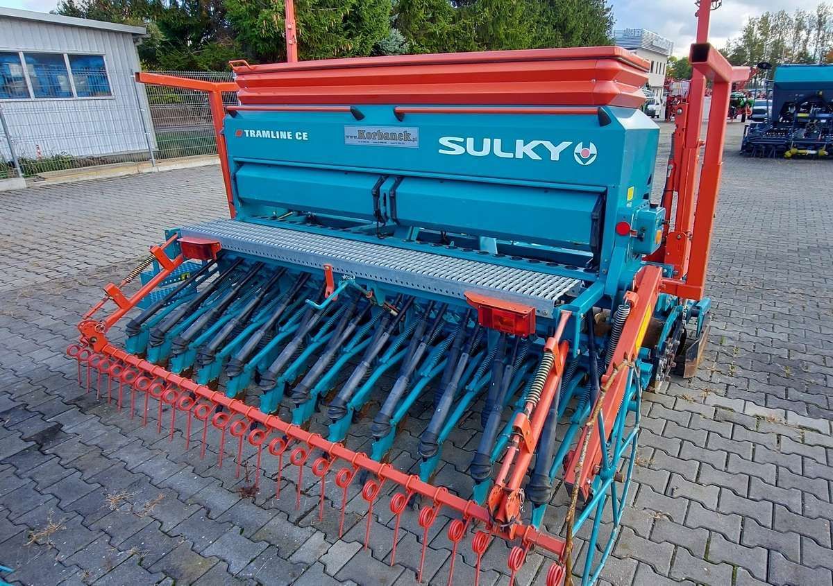 Zestaw uprawowo-siewny aktywny SULKY brona wirnikowa + siewnik mechaniczny