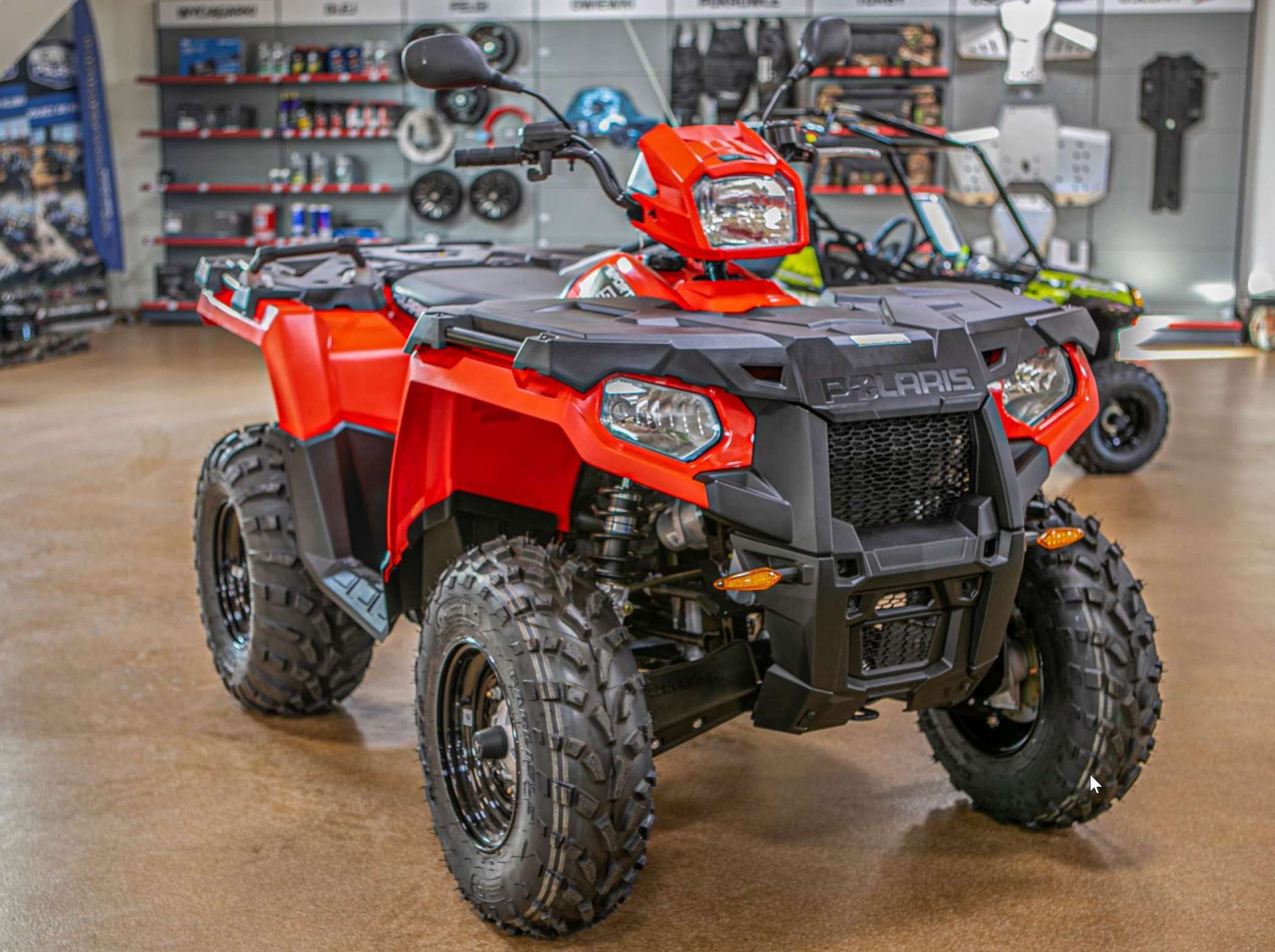 quad Polaris Sportsman 570 EPS atv Red kolor czerwony rurowanie przedniej maski Korbanek