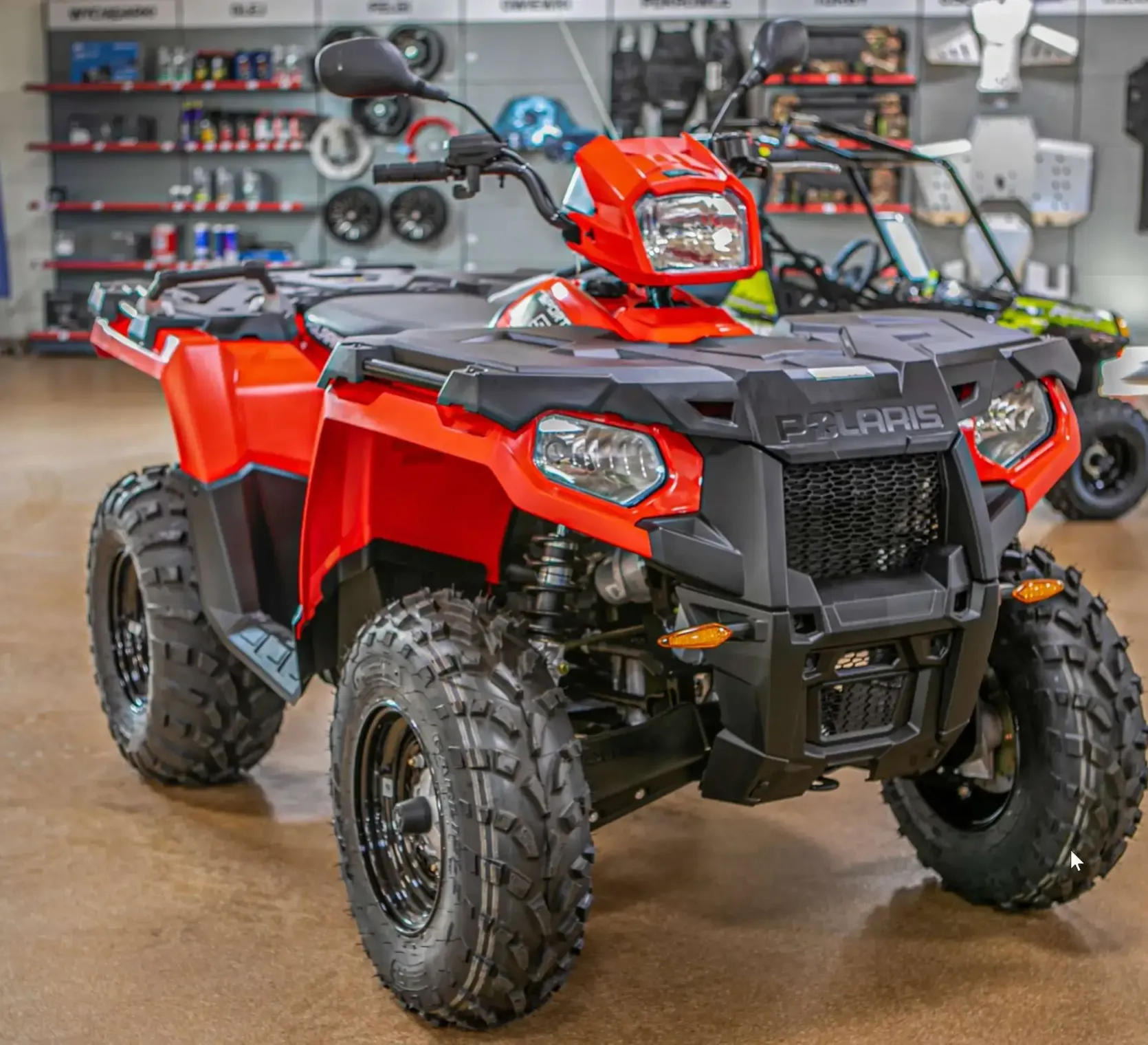 quad Polaris Sportsman 570 EPS atv Red kolor czerwony rurowanie przedniej maski Korbanek