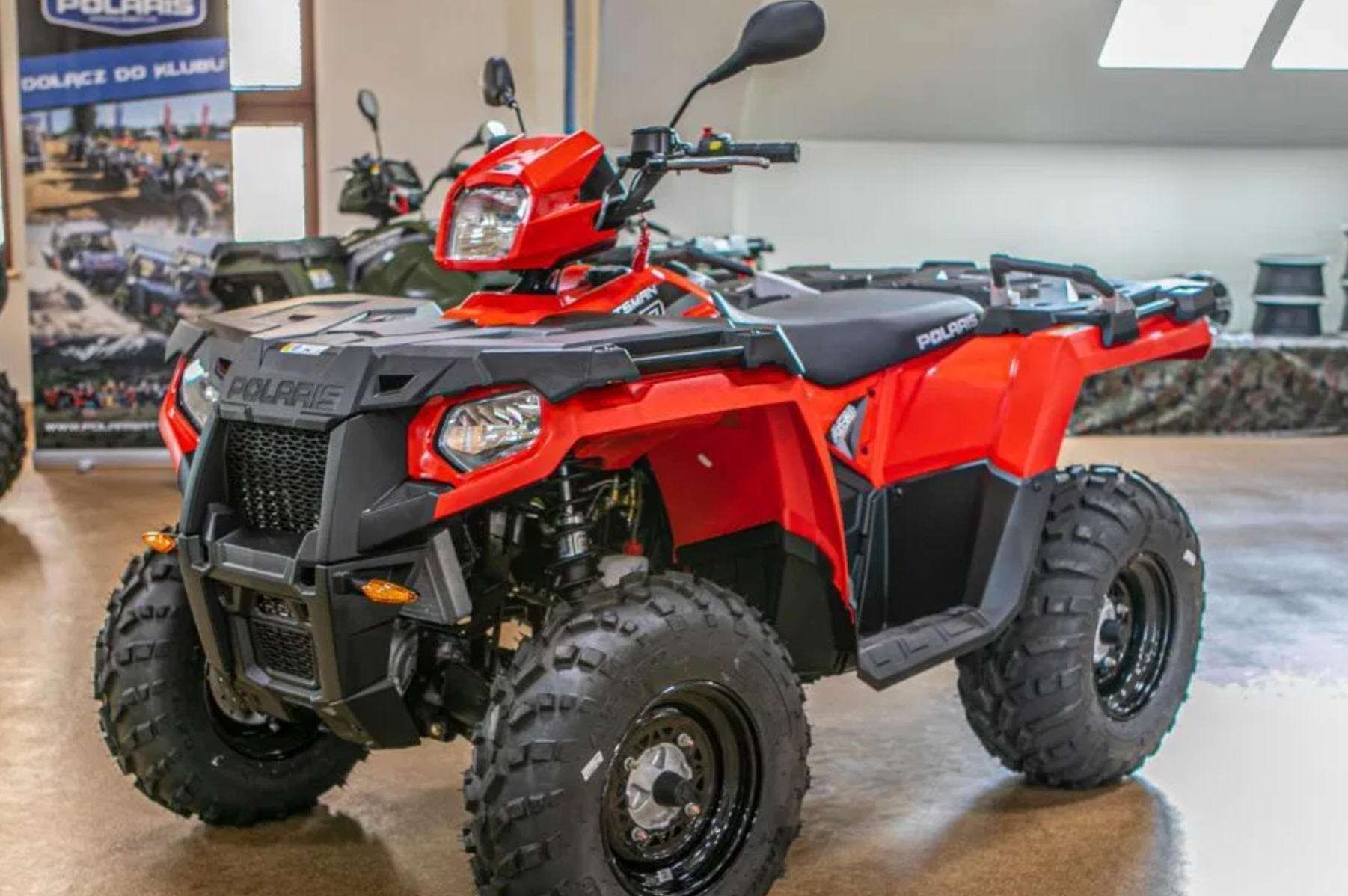 Atv Polaris Sportsman 570 EPS Red quad felgi stalowe orurowanie tylnego bagażnika Korbanek 