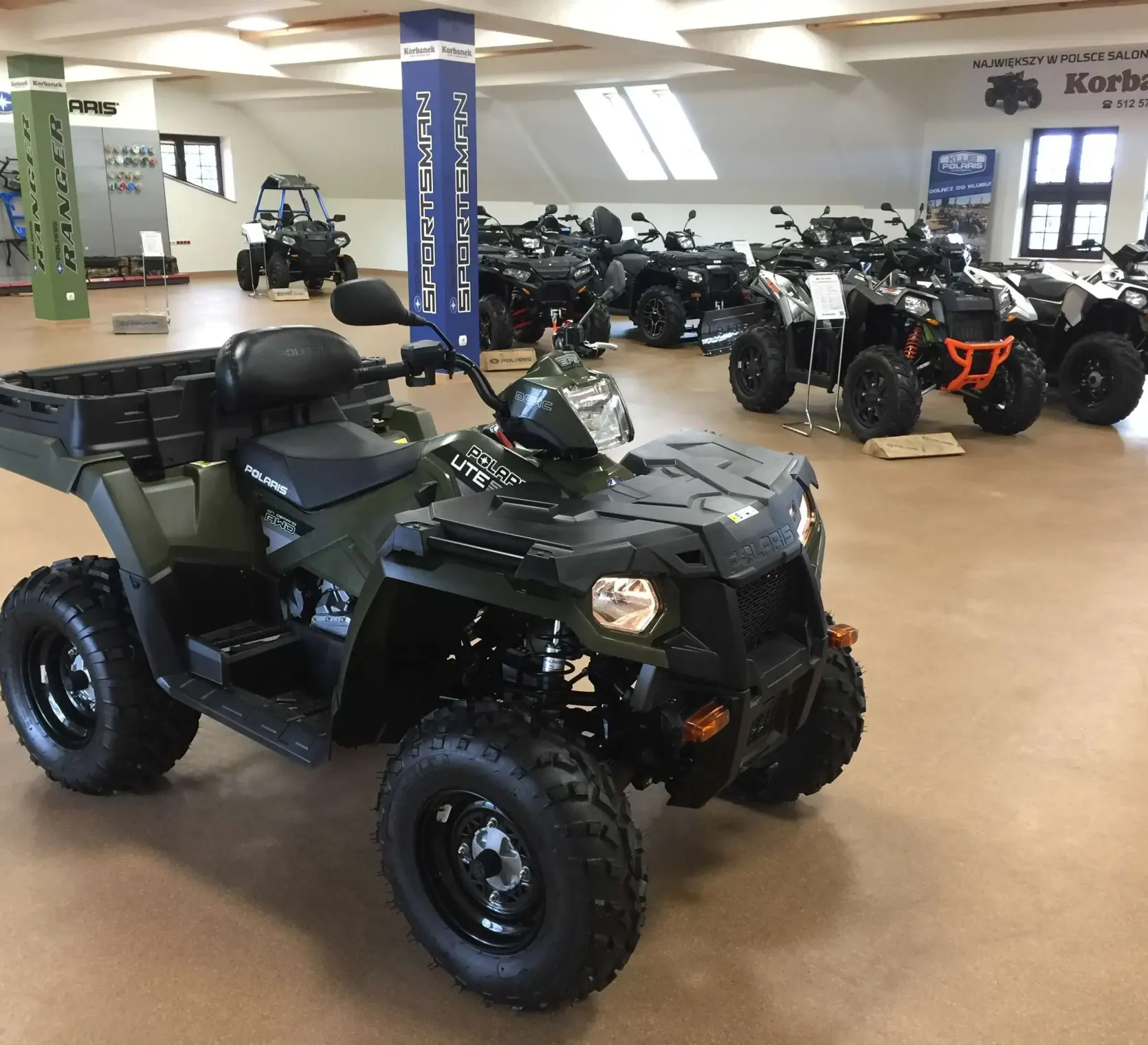 Quad Polaris Sportsman 570 pojazd wyposażony w  EPS EBS ADC Versatrac  od firmy korbanek