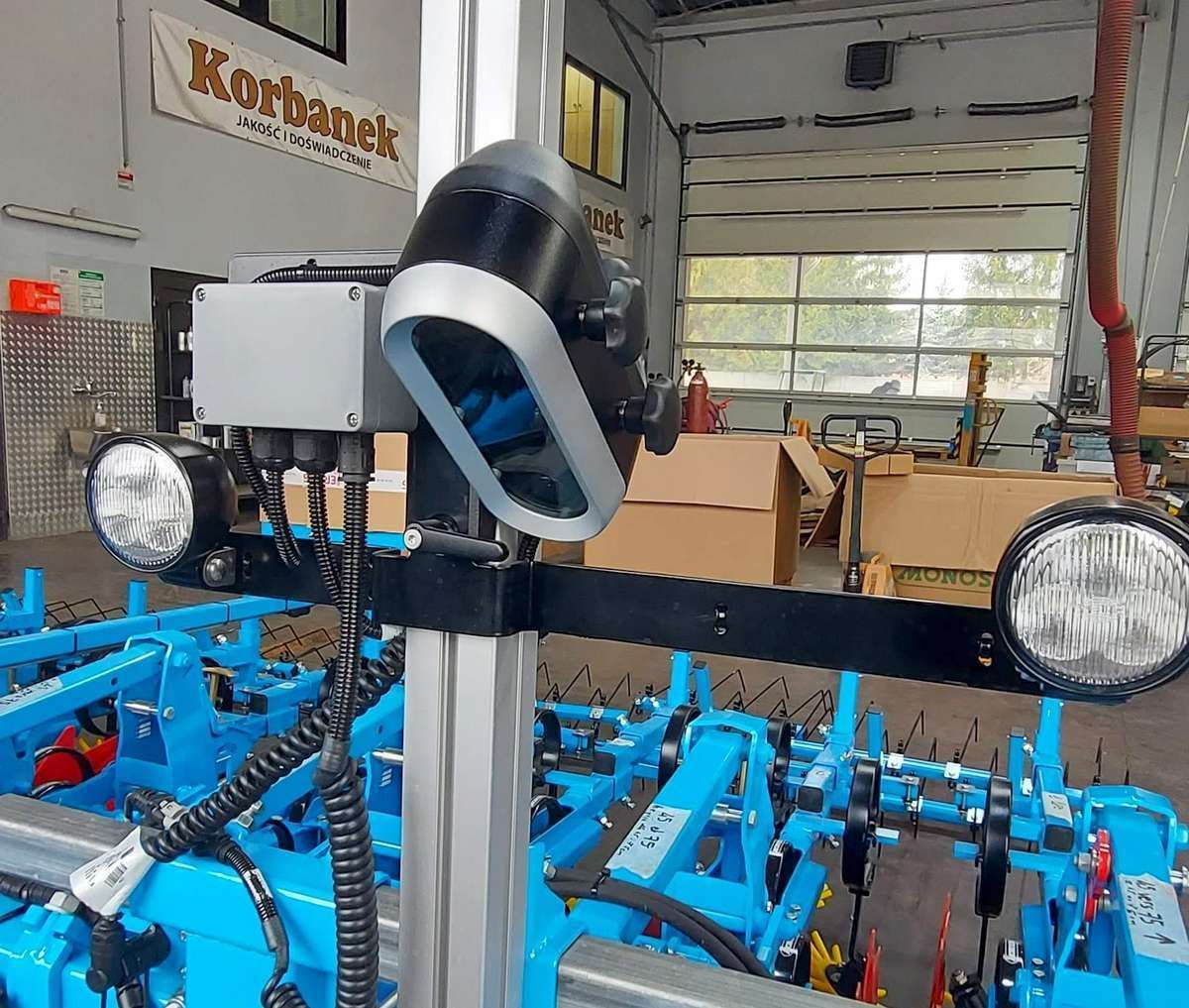 Kamera 3D i światła robocze