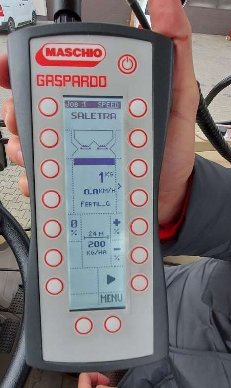 Rozsiewacz gaspardo z komputerem