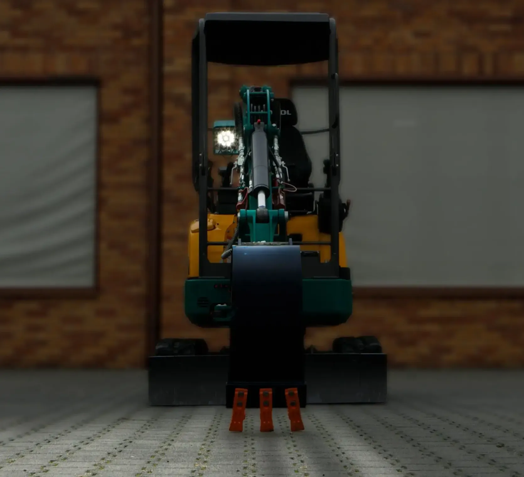Mini koparka Lovol Korbanek, Nachi, Eaton, Yanmar kabina oświetlenie ramię