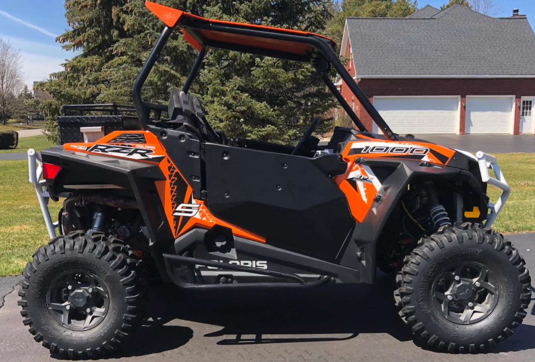 Atv Polaris RZR drzwi pełne amortyzatory Evans quad do wyścigów