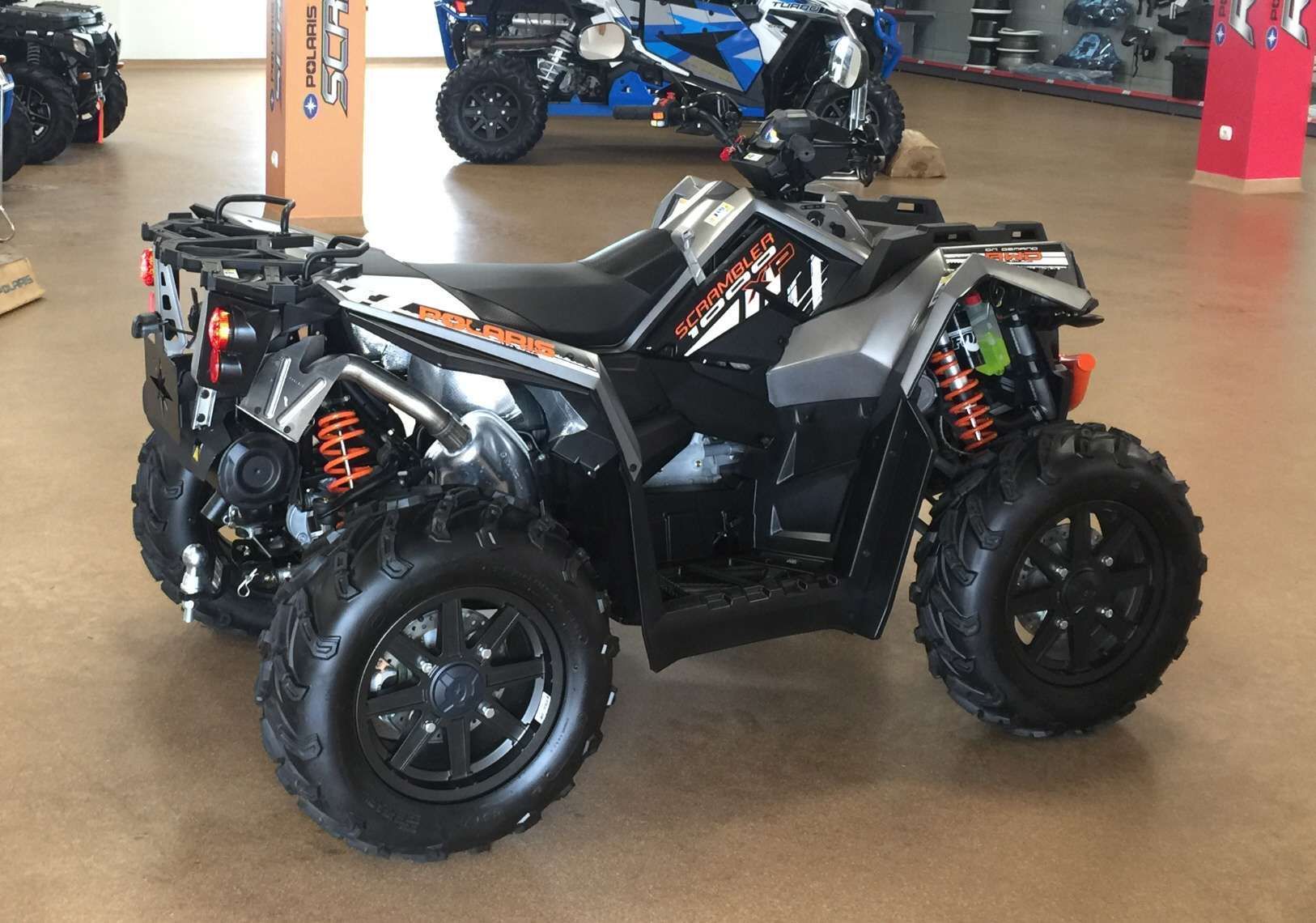 Atv lewy bok quad Polaris Scrambler XP 1000 LIMITED mocne duże opony szary