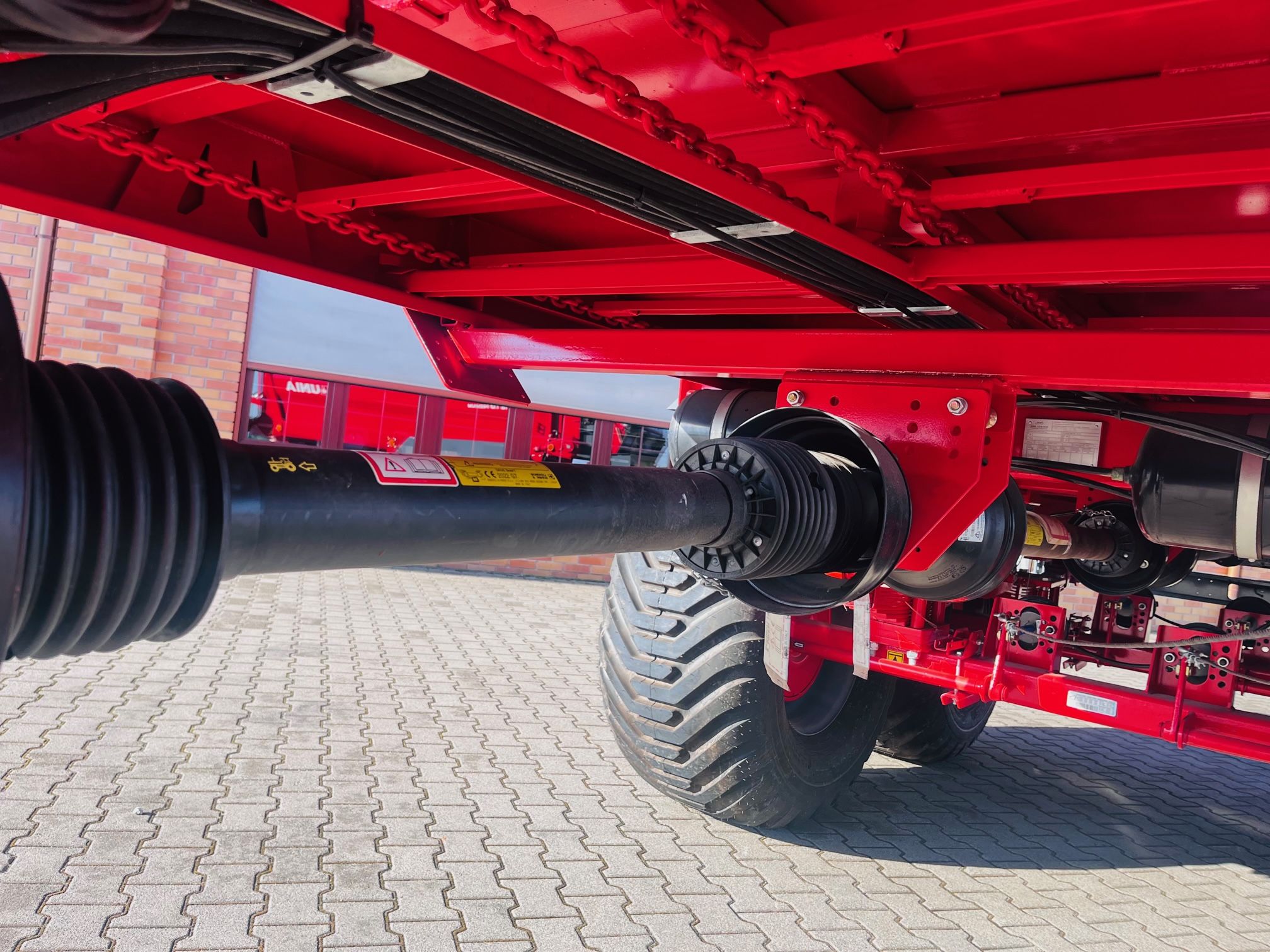 Rozrzutnik obornika Unia Group tandem Tytan 18 PREMIUM TD adapter poziomy plus tarczowy
