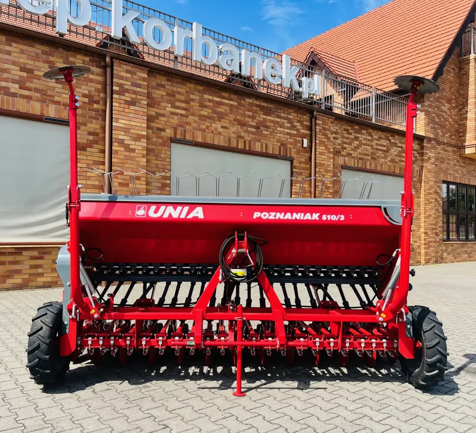 Siewnik 3,0 Unia Group Poznaniak 510 3D redlica talerzowa kolka kopiujaco-dogniatajace plac korbanek 