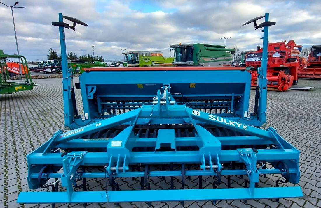 Siewnik zbożowy mechaniczny SULKY 3m z agregatem
