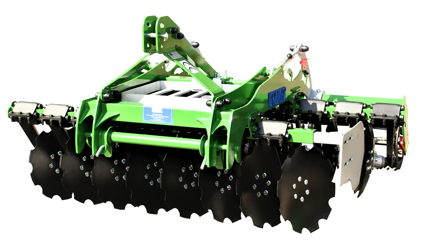 Brona talerzowa Tolmet Simply o szerokości roboczej 2 metry zawieszany