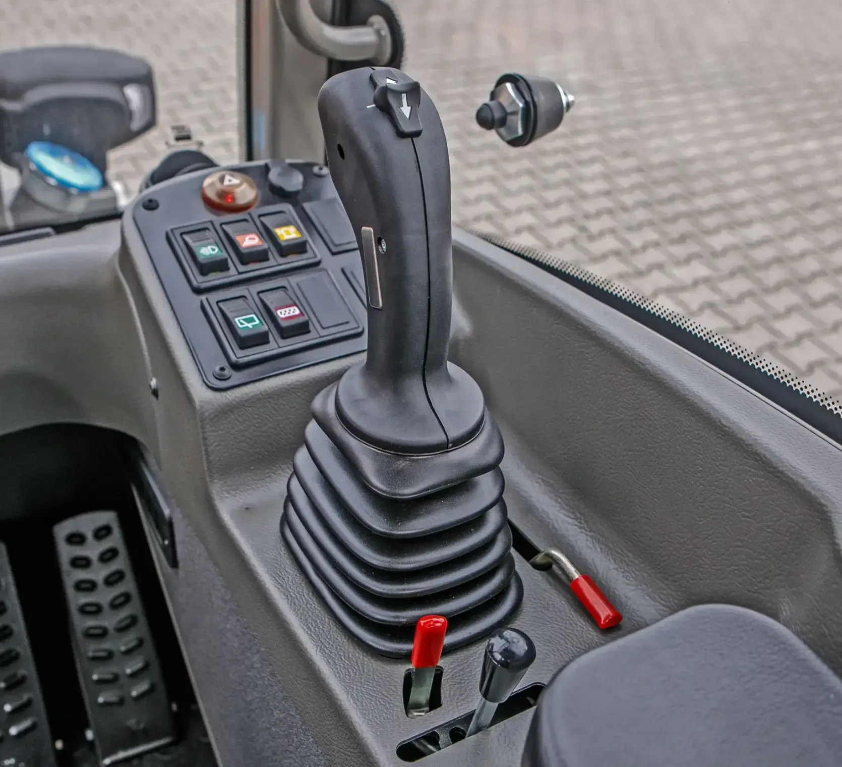Atlas Weycor AR320 Yanmar ładowarka przegubowa z kabiną panel z przyciskami joystick