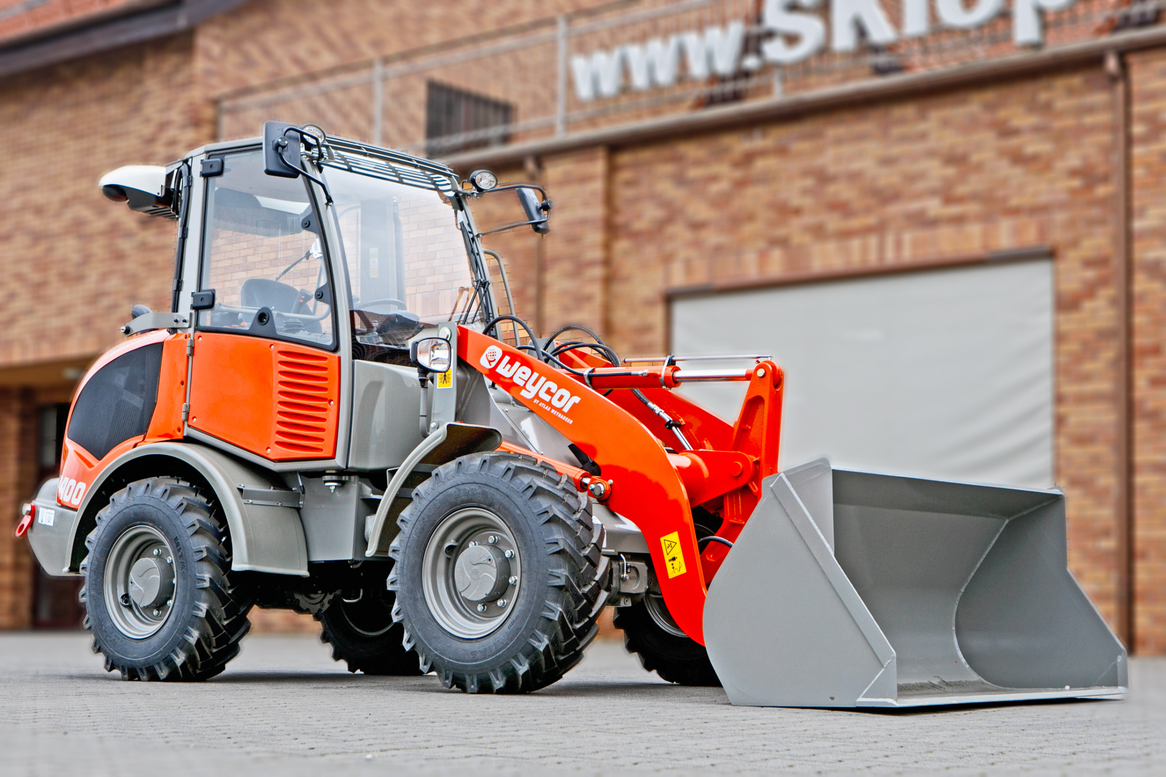 Ładowarka przegubowa Atlas Weycor AR400 Yanmar bok łyżka kabina szybkozłącze