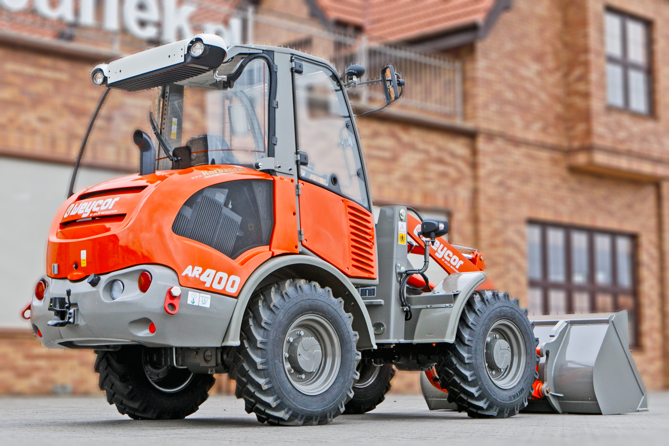 Ładowarka przegubowa Atlas Weycor AR400 Yanmar tyl łyżka kabina szybkozłącze silnik przeciwwaga