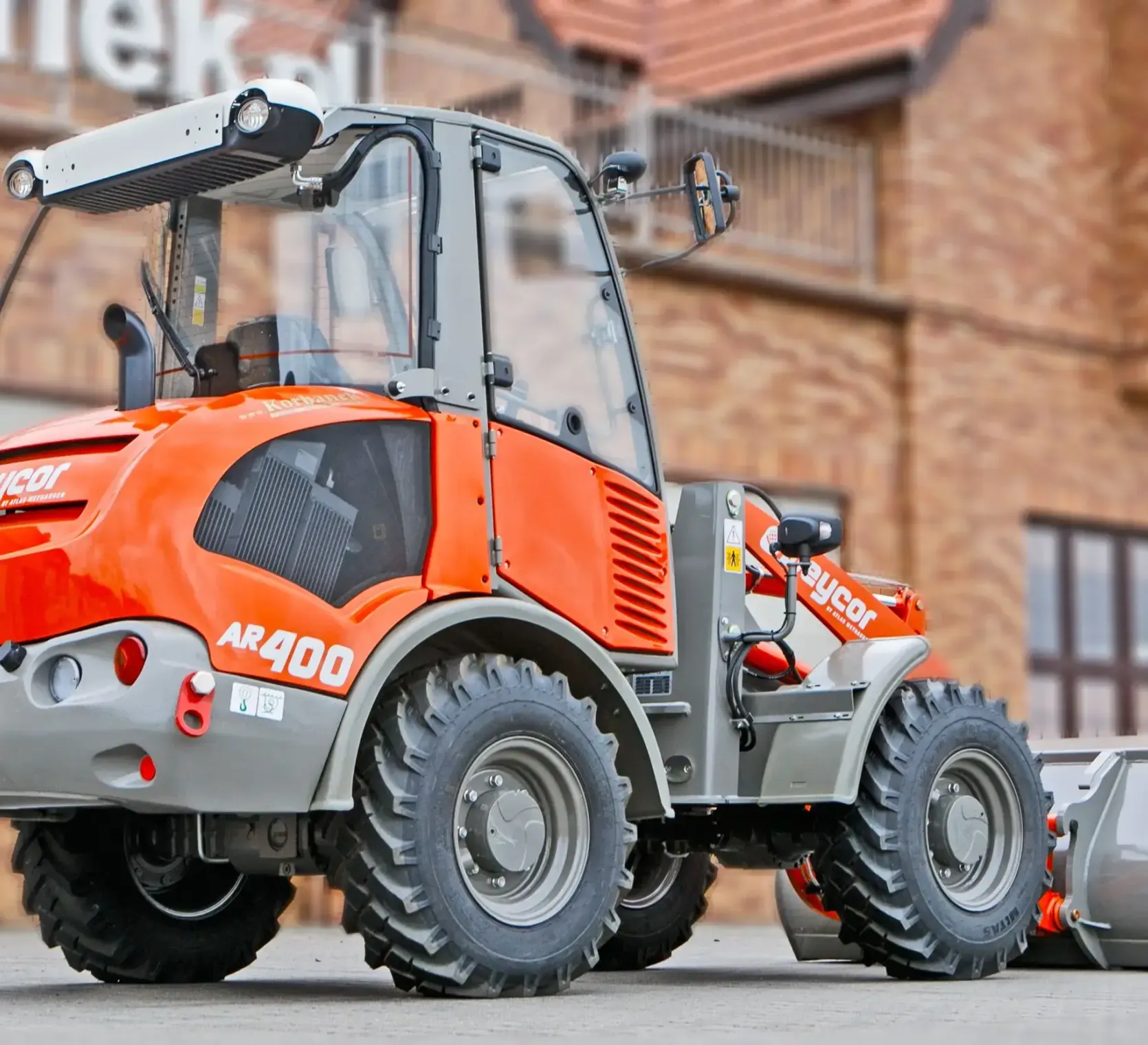 Ładowarka przegubowa Atlas Weycor AR400 Yanmar tyl łyżka kabina szybkozłącze silnik przeciwwaga