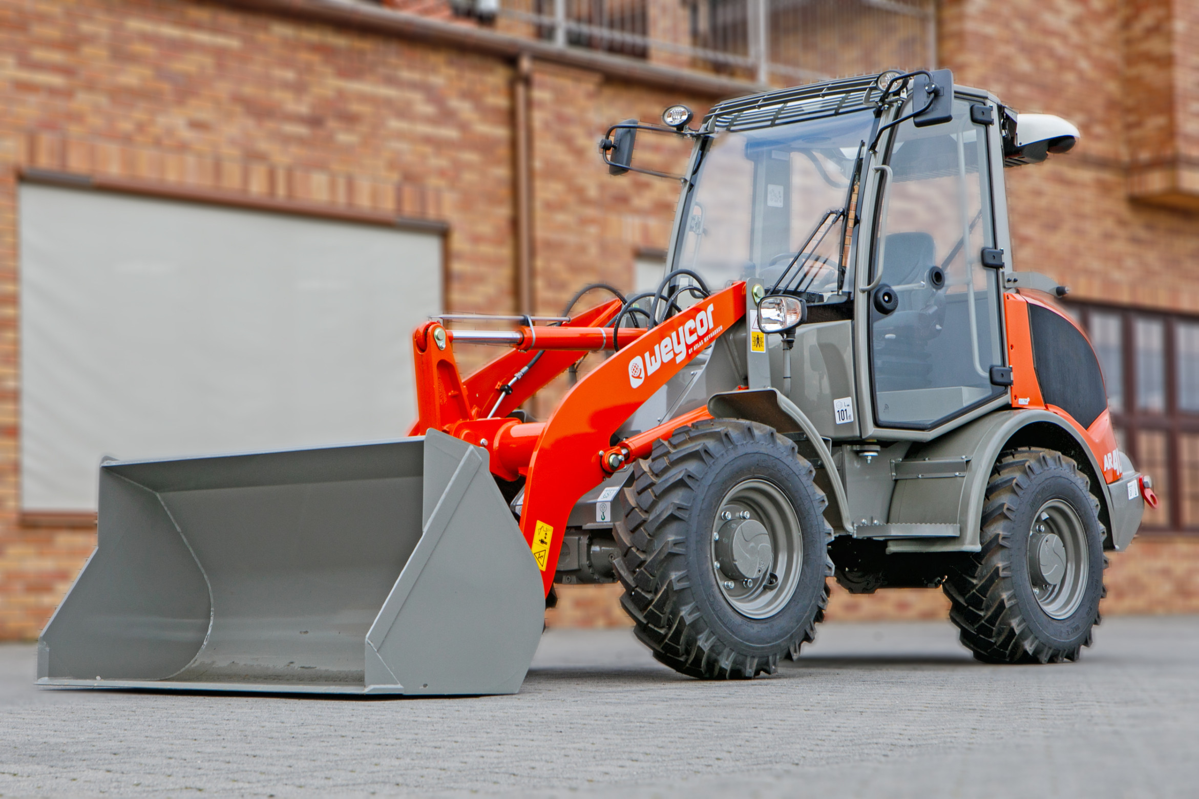 Ładowarka przegubowa Atlas Weycor AR400 Yanmar front łyżka kabina szybkozłącze silnik przeciwwaga przegub