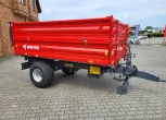 T703A/1 przyczepa rolnicza Metal-Fach wywrotka 1-osiowa brawy bok