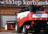 Widok z tyłu kombajnu Acros 595 + od Korbanek.