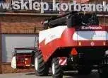 Widok z tyłu kombajnu Acros 595 + od Korbanek.