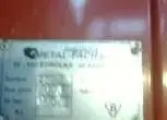 tabliczka znamionowa używana prasa zwijająca Metal-Fach Sokółka 2003