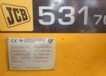 JCB 531-70 tabliczka
