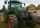 Lusterka boczne oraz oświetlenie przednie w ciągniku rolniczym Fendt 716 Vario 