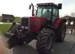 Ciągnik z obciążnikiem przednim MF 8110 z 1998 roku