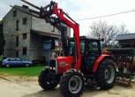 Używany Ciągnik Massey Ferguson 6130 rok produkcji 1996 z ładowaczem czołowym i widłami do palet