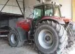 używany ciągnik rolniczy assey Feruson 8280 zdjęcie z lewego tyłu szerokie ogumienie w idealnym stanie