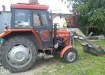 Ciągnik Massey Ferguson 255 z ładowaczem z łyżką korbanek kultowy stary 