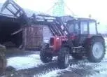 Używany ciągnik rolniczy MTZ 1025 z zamontowanym ładowaczem czołowy Hydramet Tur