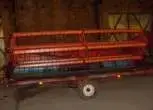 heder na wózku transportowym używany do kombajnu zbożowego Bizon Rekord Z 058 
