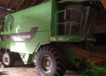Widok z boku używanego kombajnu zbożowego 5660H firmy Deutz-Fahr Okazja super stan korbanek.pl 