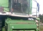 Widok zielony używany kombajn do zboża TOPLINER 8XL firmy Deutz-Fahr super cena korbanek.pl