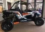 prawy bok używany Polaris RZR XP Turbo EPS srebrno pomarańczowy