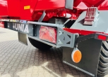 Duża ogromna przyczepa przeladowcza unia group bizon 36 3-osiowa plac korbanek