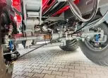 Duża ogromna przyczepa przeladowcza unia group bizon 36 3-osiowa plac korbanek