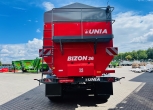 Duża ogromna przyczepa przeladowcza unia group bizon 36 3-osiowa plac korbanek