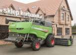 Kombajn używany Fendt 6335 z zamontowanym siekaczem słomy i rozrzutnikiem plew