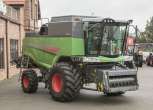 Kombajn Fendt 6275 L bez zamontowanego hedera na płacu firmy Korbanek 