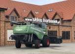 Zbiornik na ziarno 9000 l w kombajnie używanym Fendt 6335 C 