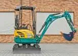 Mini koparka Lovol Korbanek, Nachi, Eaton, Yanmar bok maszyny