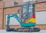 Mini koparka Lovol Korbanek, Nachi, Eaton, Yanmar kabina bok ramie łyżka skarpówka