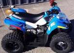 Limonkowy niebieski Quad Polaris Outlaw w ofercie www.korbanek.pl atv dla małych dzieci