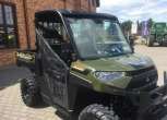 Zielony ciągnik Polaris seria RANGER Diesel HD dwuosobowy z bagażnikiem