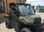 Zielony ciągnik Polaris seria RANGER Diesel HD dwuosobowy z bagażnikiem