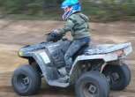 lewy bok quad Polaris Sportsman 110 zielony atv dla dzieci używany